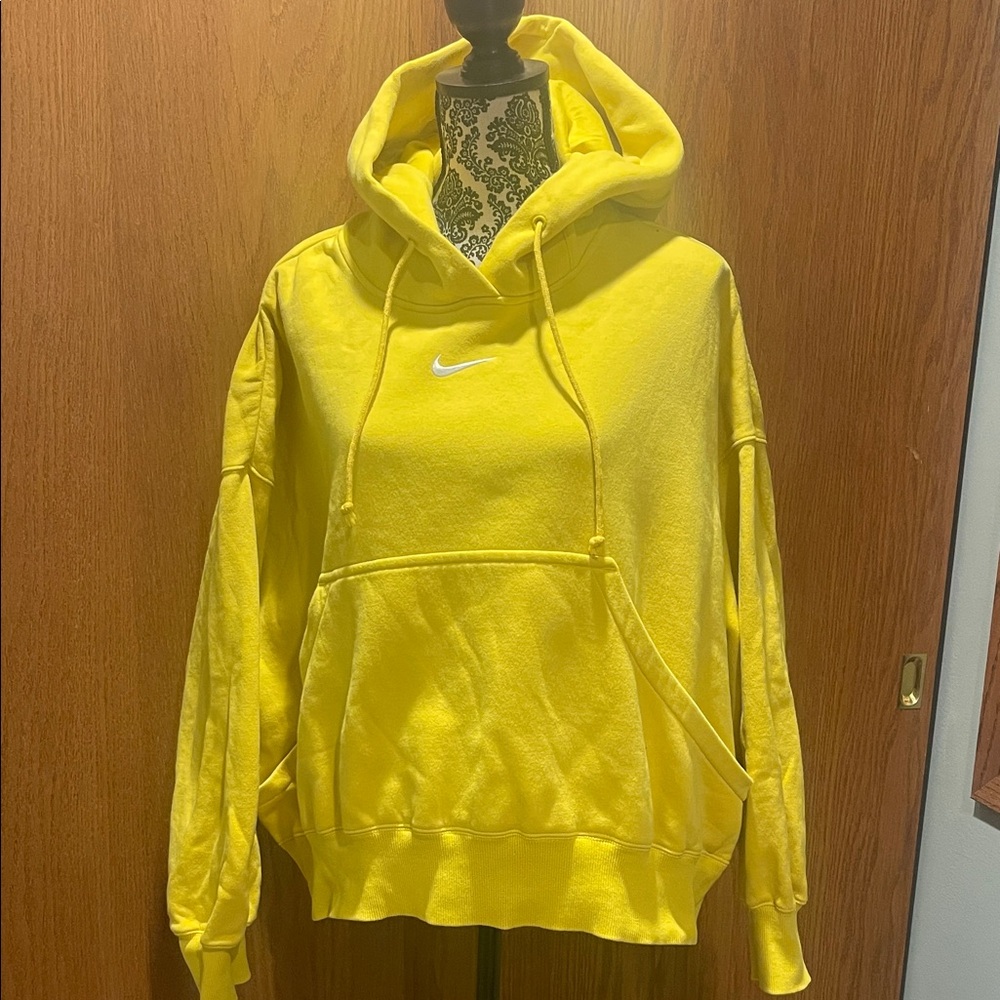 Nike Bright Yellow Pullover Hoodie